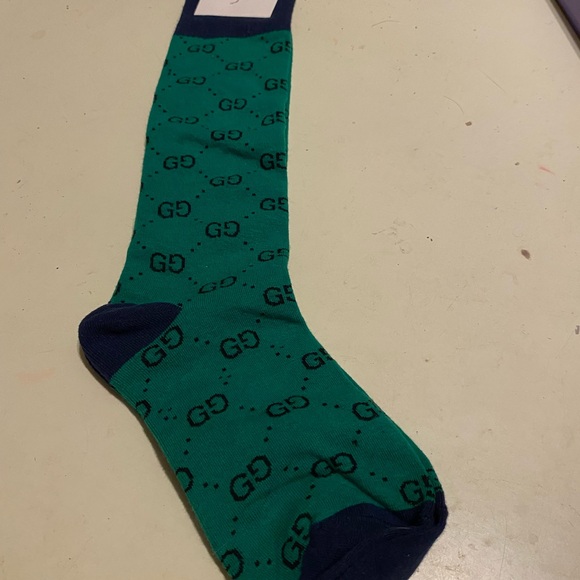 Gucci Other - Gucci Green Patterned Men's Sock